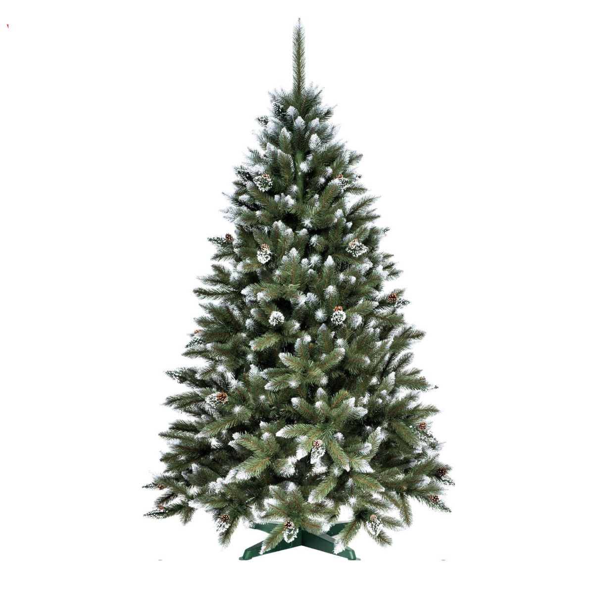 250cm Umelý vianočný stromček Smrek so šiškami