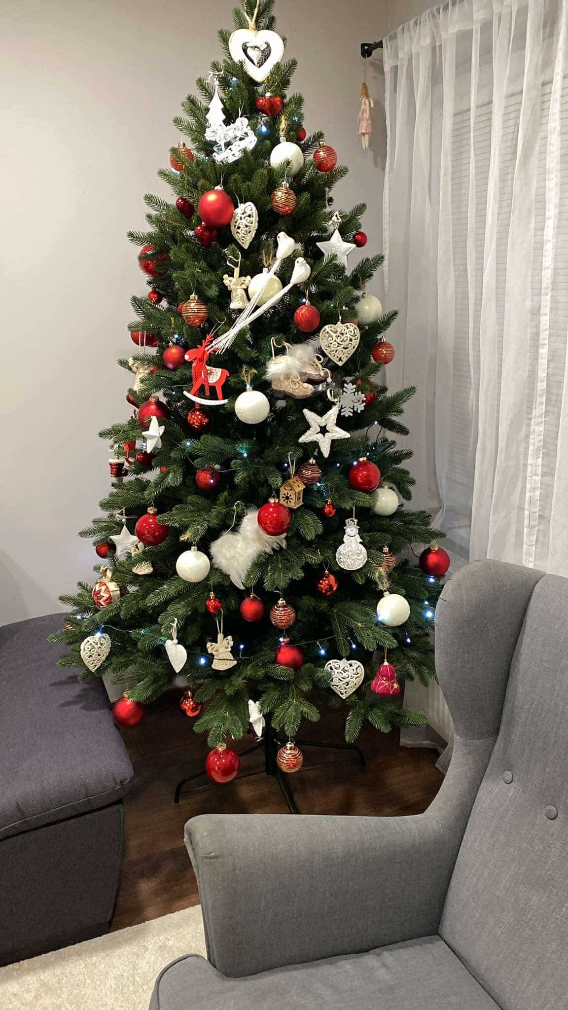 220cm umelý vianočný stromček Smrek Sibírsky Full 3D – Obrázok 4